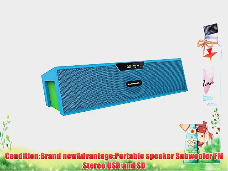 niceeshop(TM) Led Display Portable Subwoofer Music Player Sound Surround Bluetooth Speaker