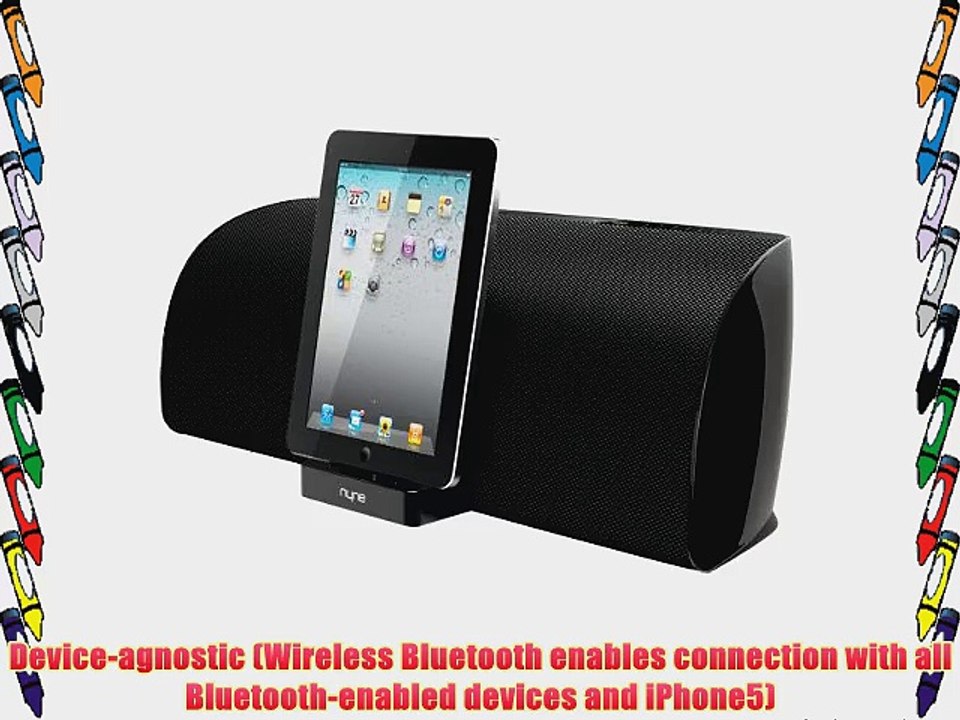 NYNE NH-5500 30-pin Home Audio iPad/iPhone/iPod Speaker Dock with Wireless Bluetooth