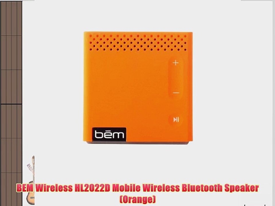 BEM Wireless HL2022D Mobile Wireless Bluetooth Speaker (Orange)