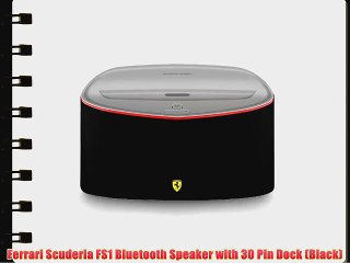 Ferrari Scuderia FS1 Bluetooth Speaker with 30 Pin Dock (Black)
