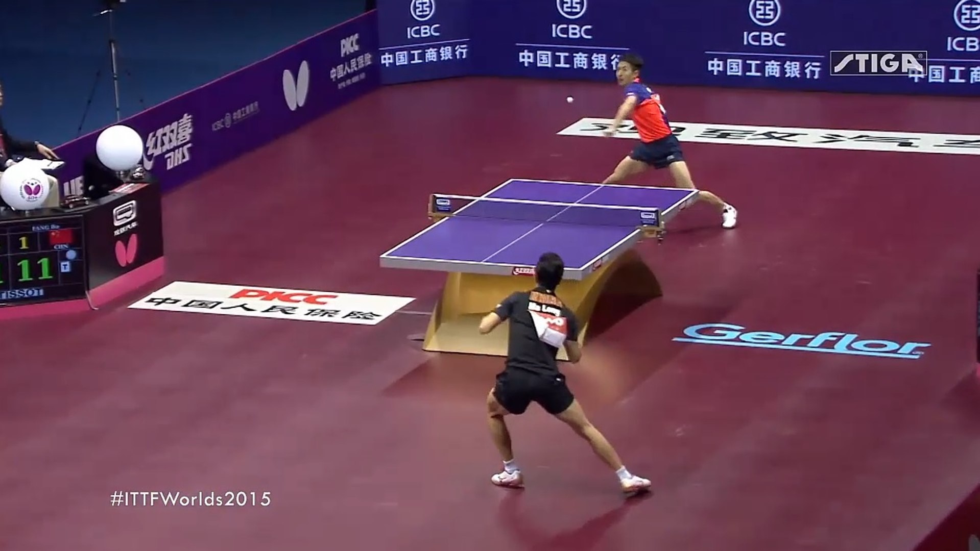 Tennis de Table le point hallucinant lors de la finale des championnats du  monde - Vidéo Dailymotion