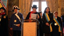 1er mai 2015 remise muguet à la Maire de Paris