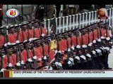 President Uhuru Kenyatta inspects his first Guard of Honour