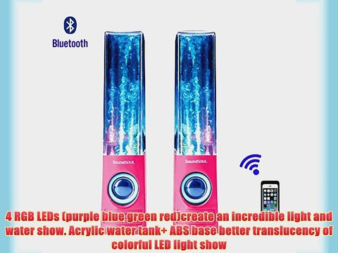Soundsoul Music Fountain Mini Amplifier Dancing Water Speakers I-station7 Apple Speakers (pink