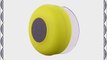 Change Wireless Mini Waterproof Bluetooth Suction Shower Car Handsfree Mic Speaker (Yellow)