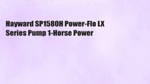 Hayward SP1580H Power-Flo LX Series Pump 1-Horse Power