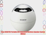 Sony SRSBTV5 Portable NFC Bluetooth Wireless Speaker System (White)