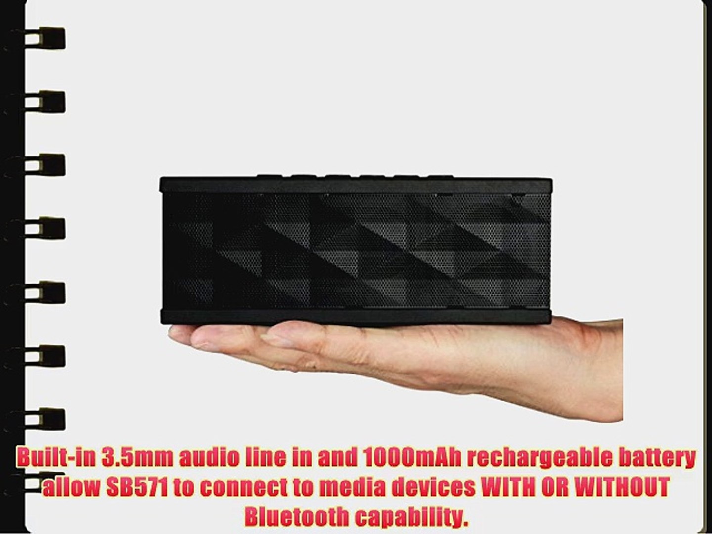 SoundBot? SB571 Bluetooth Wireless Speaker for 12 hrs Music Streaming