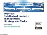 Intellectual property management: strategy and tasks