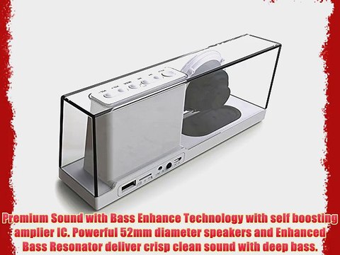 Wireless Speaker Portable Bluetooth Stereo Speaker with 2 X 5W Speaker Enhanced Bass Resonator