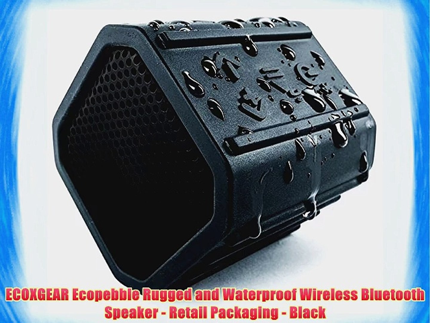 EcoXGear EcoXBT Waterproof Wireless Bluetooth Speaker Black