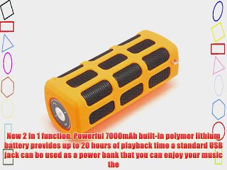 SINOBAND? S400 Waterproof Dustproof and Shockproof Portable Stereo Power Bank Bluetooth Speaker