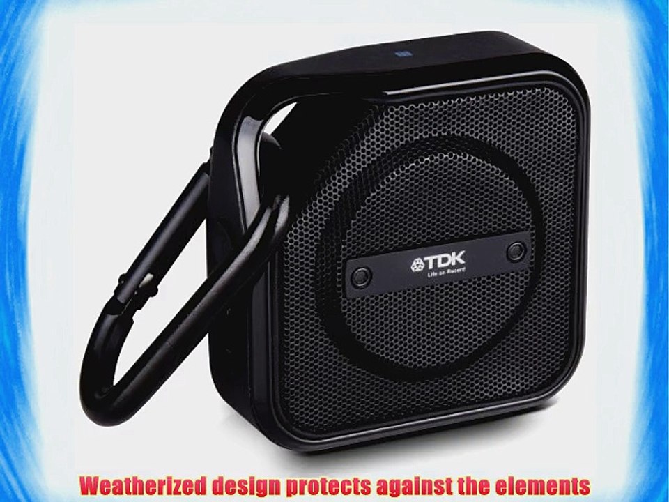 TDK A12 TREK Micro NFC Bluetooth Portable Mini Wireless Outdoor Speaker - Black