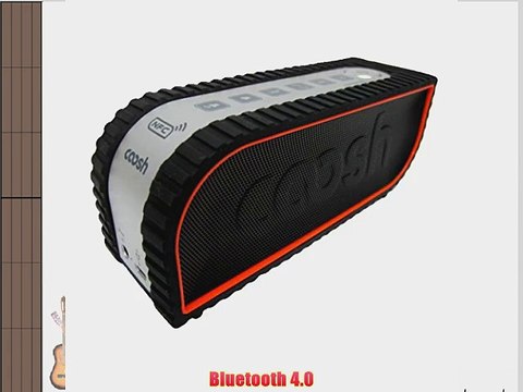 Coosh CBT791B Portable Wireless Bluetooth 4.0 Extended Range Speaker with Built in Speakerphone