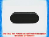 Sony SRSX2 Ultra-Portable NFC Bluetooth Wireless Speaker (Black) with Speakerphone