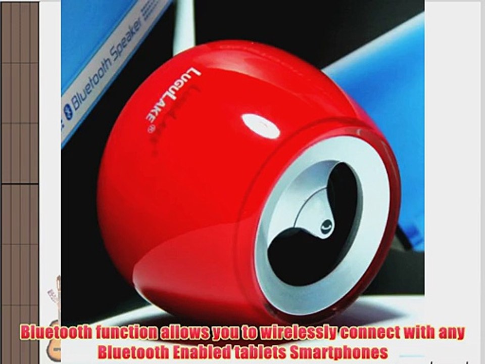 LuguLake Crystal Shaped Bluetooth Speaker Portable Mini Wireless Speaker With 3.5mm Audio Jack