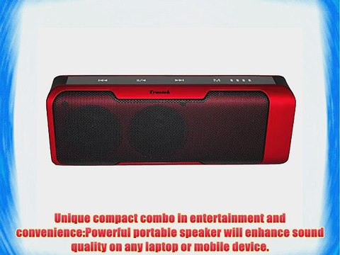 Truetek Best High Quality Bluetooth Stereo Speaker-6 Watt 2.1 Sound-Modified Clear Voice Prompts