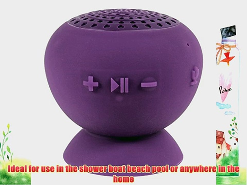 Lyrix Jive Jumbo Waterproof Bluetooth Speaker - Purple