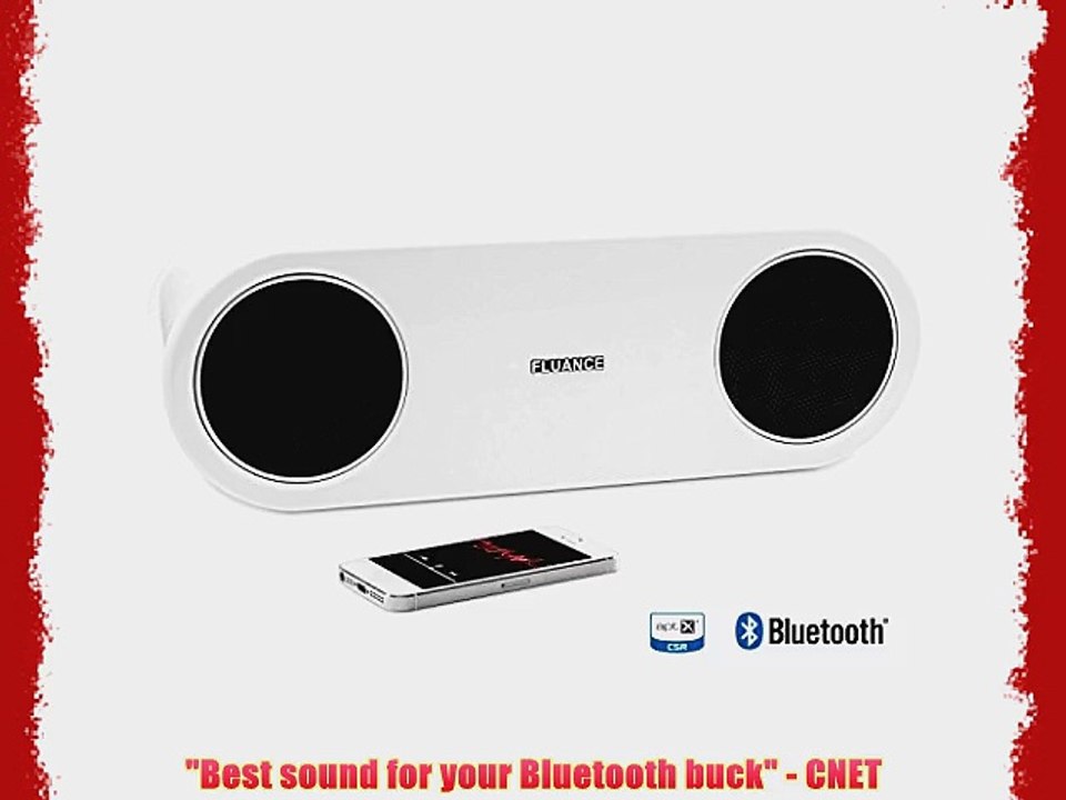 Fluance Fi30 High Performance Wireless Bluetooth Wood Speaker System with aptX Enhanced Audio
