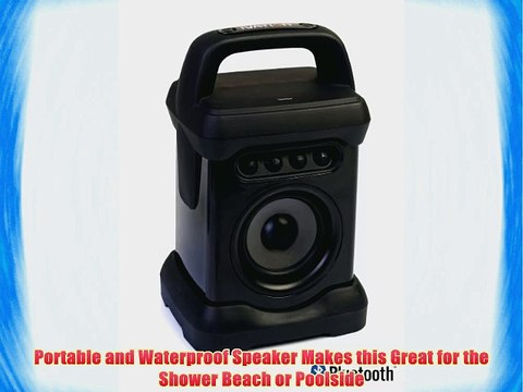 Ivation Bluetooth Waterproof Wireless Speaker for Music Radio
