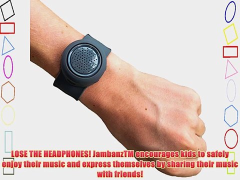 Jambanz - Wearable Portable Bluetooth Wireless Slapband Speaker - Rechargeable Ultra Durable