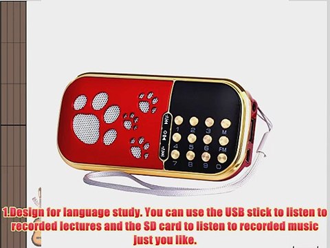 Mifine? Mini Digital Portable Speaker FM Pocket Radio USB Micro TF/SD Card MP3 Player Fashionable