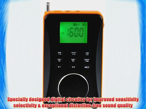 Degen DE26 3-in-1 Rechargeable AM/FM Shortwave Radio Portable Speaker