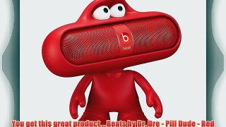Beats by Dr. Dre Pill 2.0 Red Bundle Bluetooth Speaker with Pill Dude