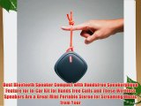 NudeAudio Move M Portable Wireless Bluetooth Speaker with Handsfree Speakerphone - Charcoal/Coral