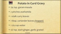 Potato in Curd Gravy - INDIAN RECIPES