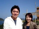 NHK広島の高瀬耕造アナウンサーと山田一穂アナウンサー