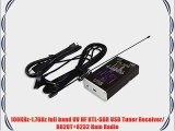 100KHz-1.7GHz full band UV HF RTL-SDR USB Tuner Receiver/ R820T 8232 Ham Radio