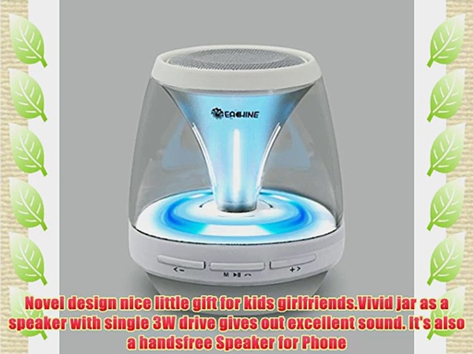 Eachine Portable Wireless Bluetooth Speaker with LED Night Lights Home Party / Beach / Picnic