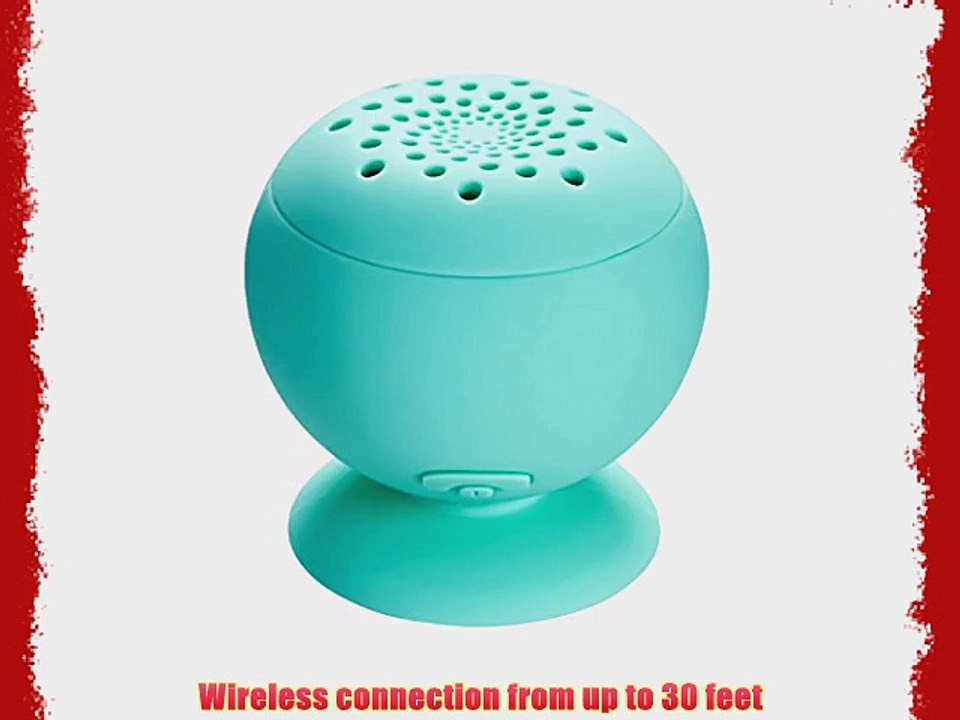 MixBin Wireless Bluetooth Speaker with Suction Cup (Mint green)