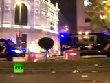 VIDEO EXCLUSIVO DE RT: Choques nocturnos con la Policía tras la huelga general del 14N en España