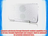 V7 (SP5500-BT-WHT-9NC) Portable Wireless Bluetooth Speaker Stand for Smartphones iPhones iPad