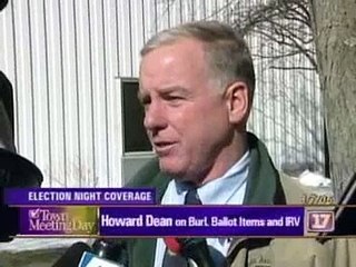 Howard Dean on Instant Runoff Voting