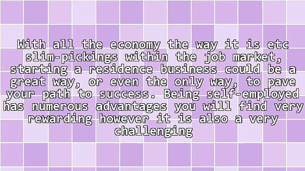 Have Success Working At Home With This Advice