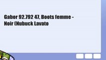 Gabor 92.792 47, Boots femme - Noir (Nubuck Lavato