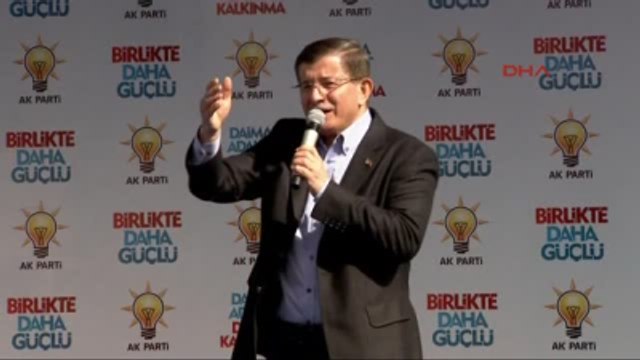 Kars Başbakan Davutoğlu Seçim Mitinginde Konuştu-4