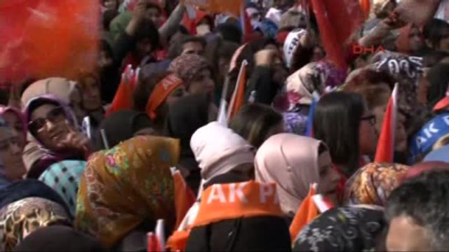 Kars Başbakan Davutoğlu Seçim Mitinginde Konuştu-5