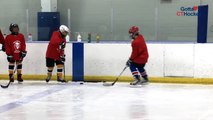 Ice Hockey Drill with Ben Smith - Boston College Warm Up Drill