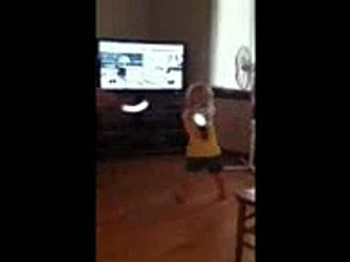 Sassy wacks her big brother in the balls!!