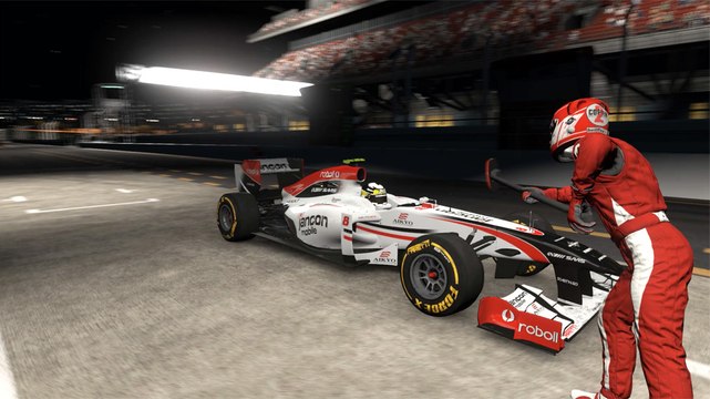 Project CARS - PC - Ultra - 1080p - Arrêt au stand en F1 à Dubaï de nuit