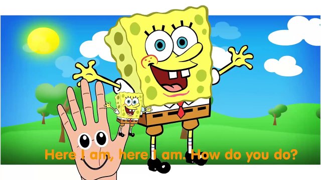 Cartoon Spongebob Finger Family Spongebob Squarepants Cartoon Animation Nursery Rhymes for Children
