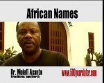 AFRICAN NAMES By Molefi Asante