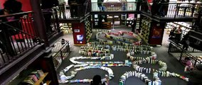 Guinness World Record book domino attempt at the Cape Town Central Library