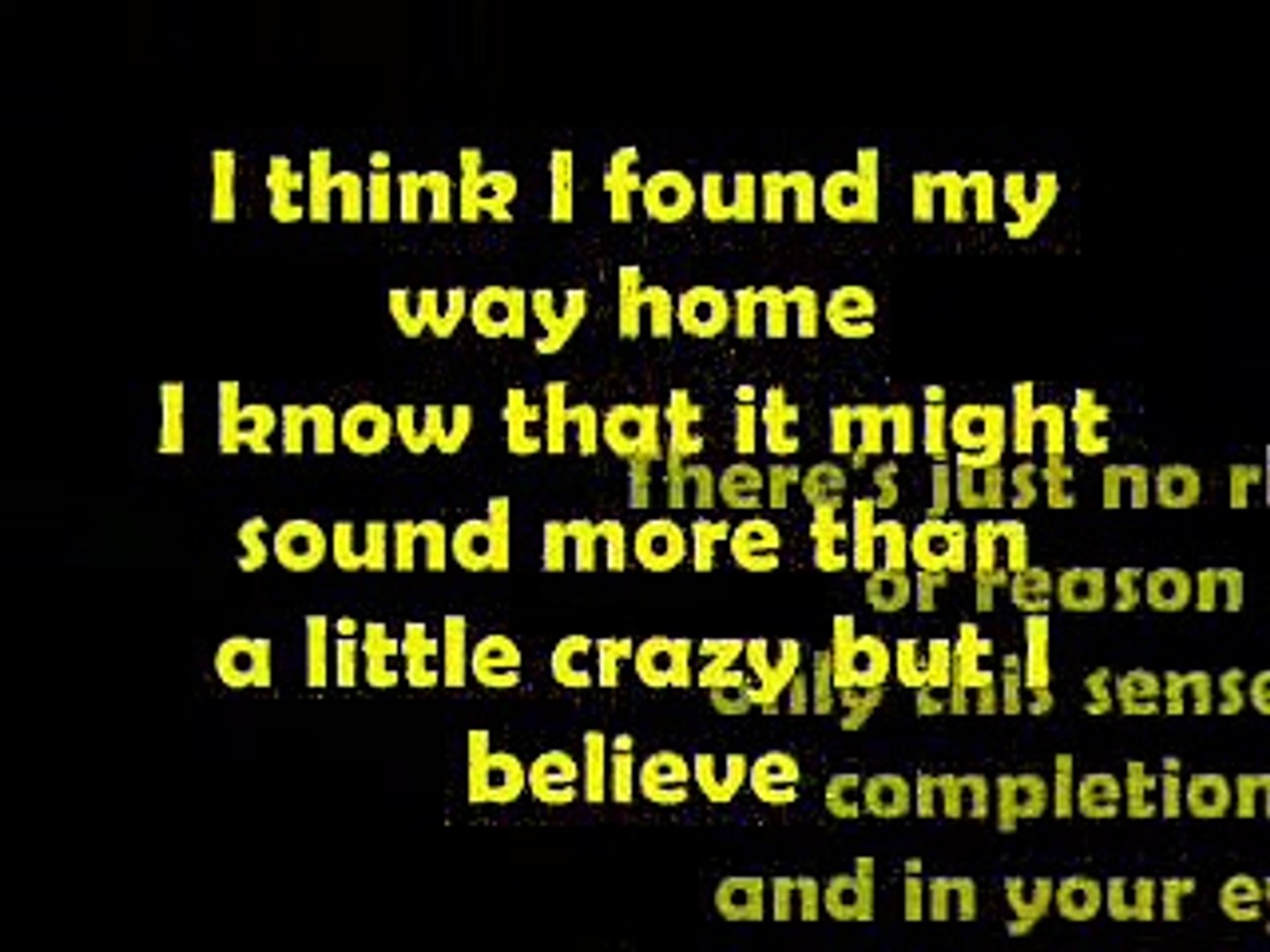 I Knew I Loved You Lyrics On Screen By Savage Garden Video