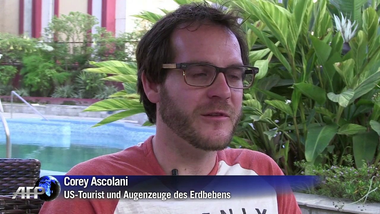 Us-tourist filmt erdbeben in nepal