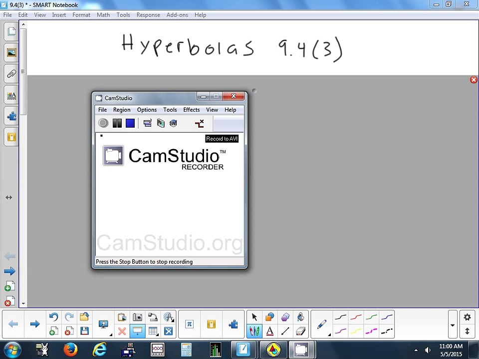 9.4(3) Conic Sections - Hyperbola 5-5-15